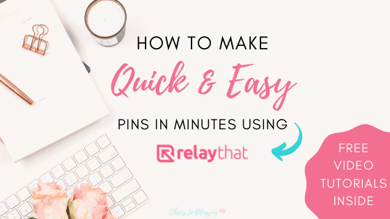 how to make quick and easy pins with relaythat