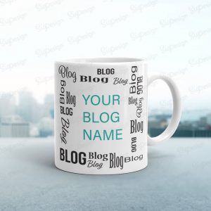 customizable blog mug as a gift idea for bloggers