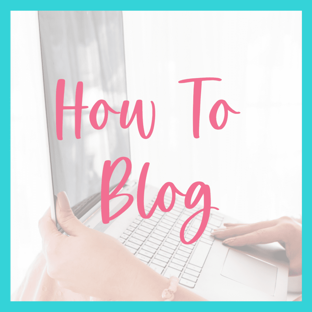 how to blog graphic