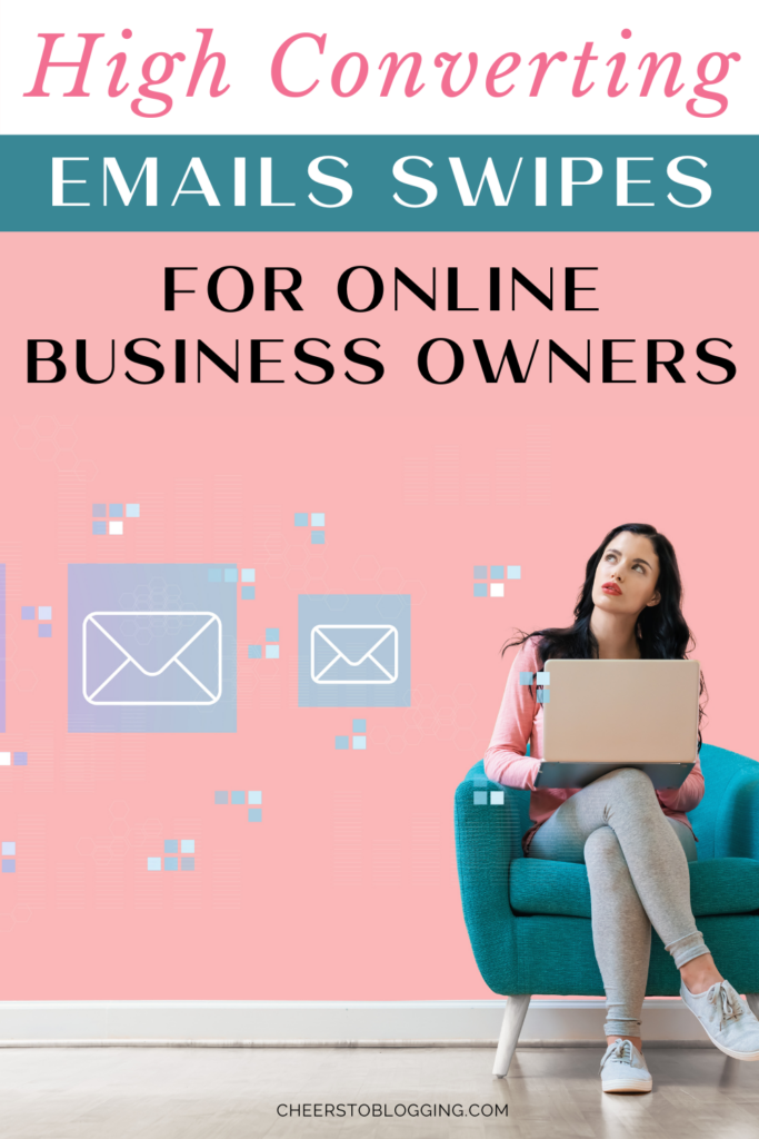 High Converting Email Swipes for Online Business Owners pin graphic